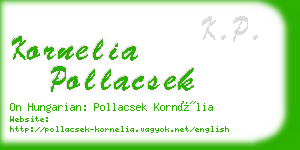 kornelia pollacsek business card
